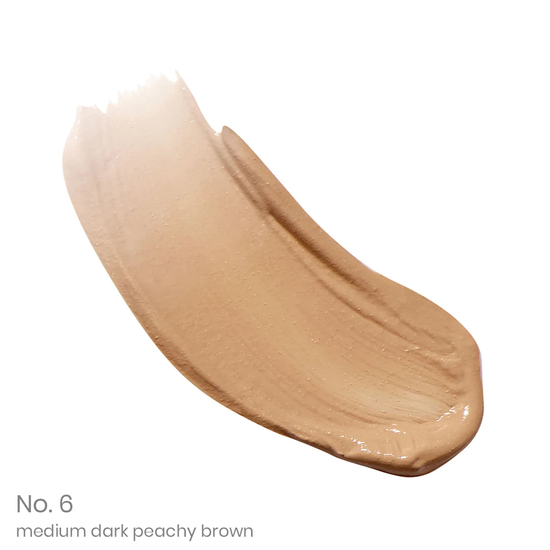 Jane Iredaleactive light concealer swatch medium dark peachy brown