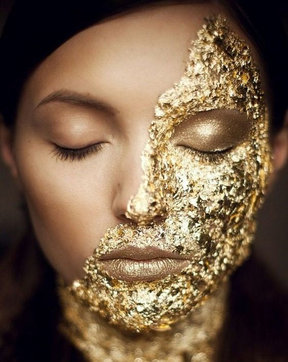 Luxury Womans Face, Gold, Jolantas Spa