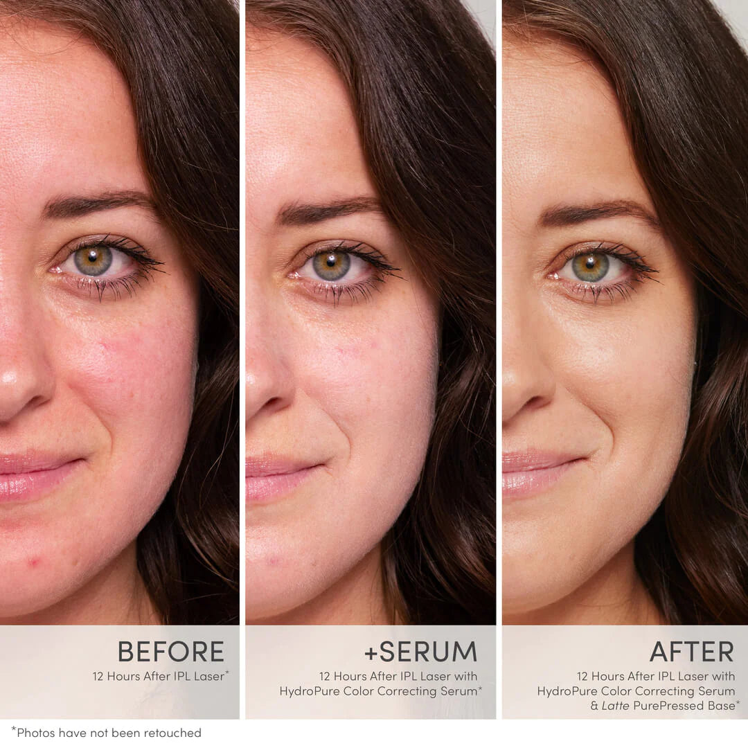 Jane Iredale Hydro Pure Collor Corrector Before and After Image