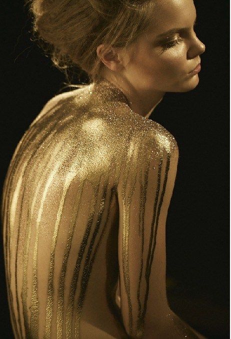 Luxury Woman Covered in Gold, Jolantas Spa