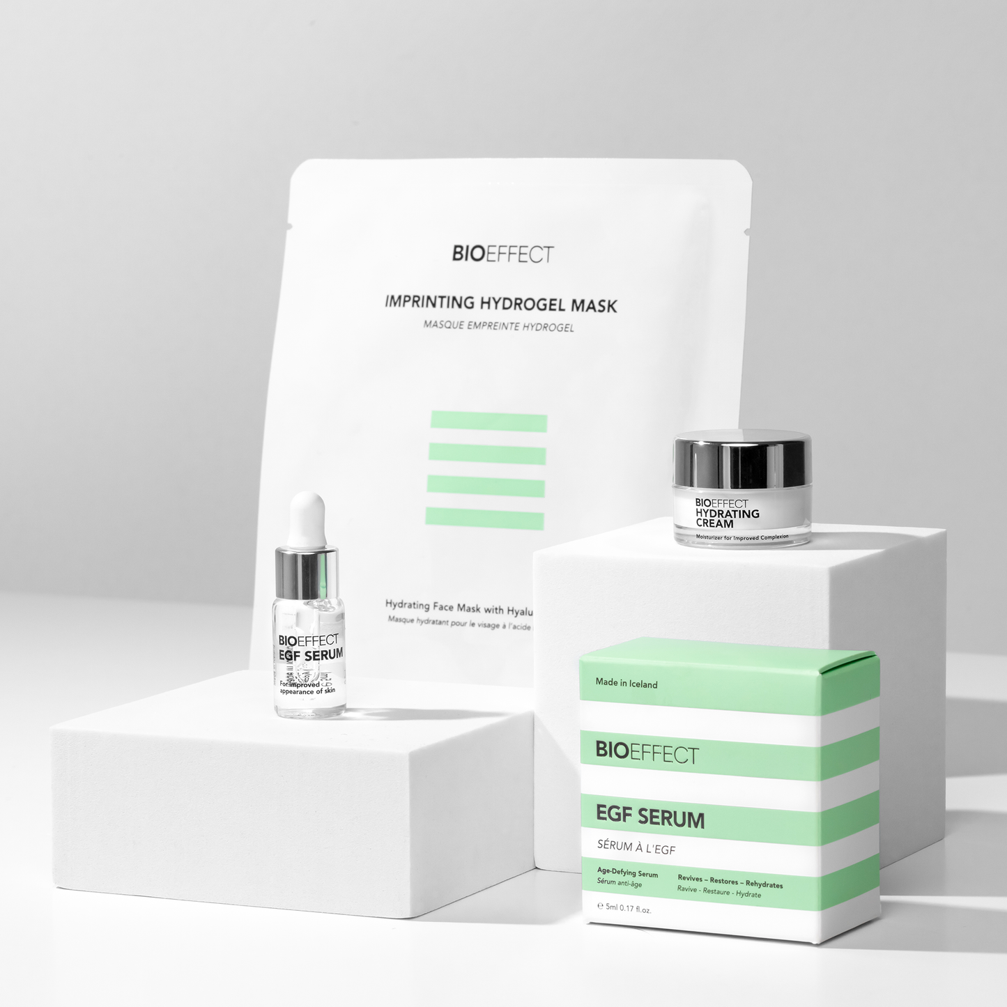 Bioeffect Try Me Kit (EGF Serum + Hydrating Cream + Imprinting Hydrogel Mask)