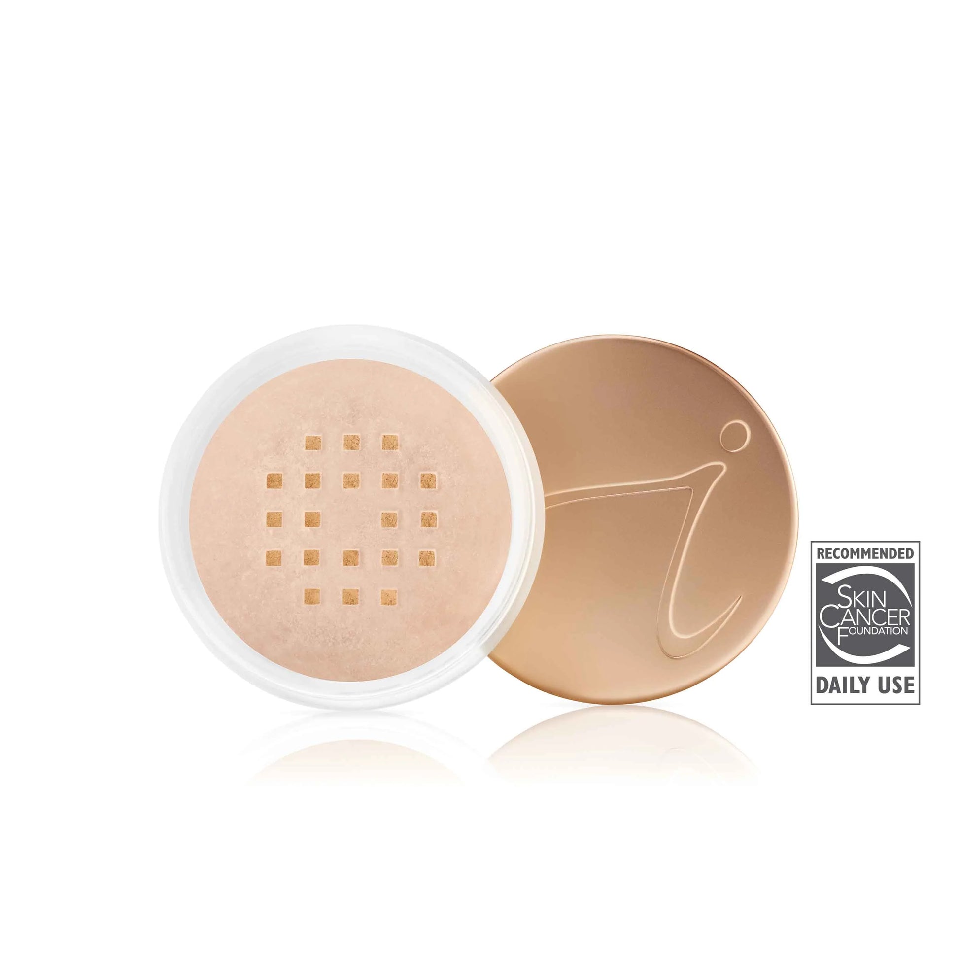 Jane Iredale Amazing Base Loose Mineral Powder Foundation, Natural Ingredients with skincare benefits, image of product. 