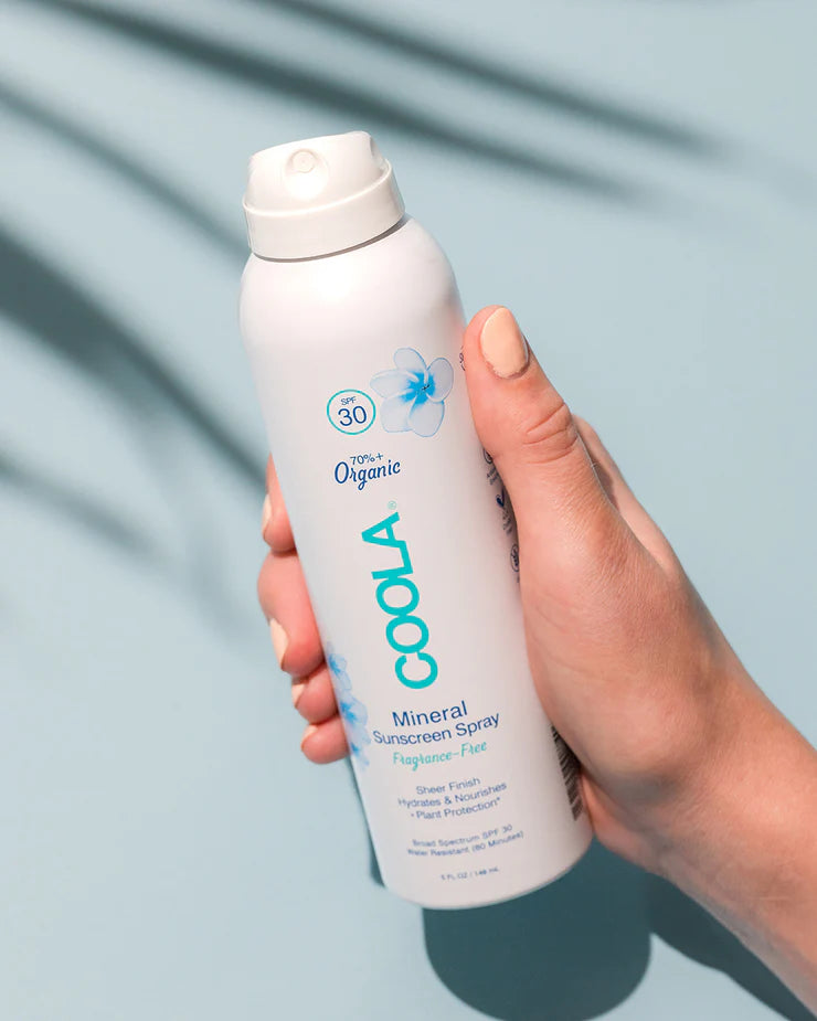 Coola SPF30 Mineral Body Fragrance Free Sunscreen Spray 148ml