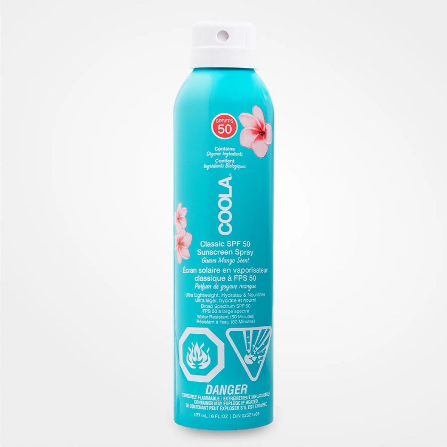 Coola SPF50 Classic Body Sunscreen Spray 177ml - Guava Mango