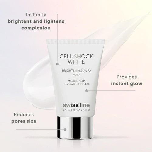 Swiss Line Cell Shock white brightening aura mask product image with benefits