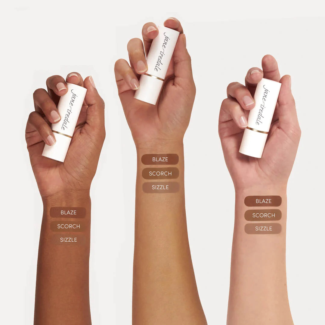 Jane Iredale glow time eternals swatches on arm