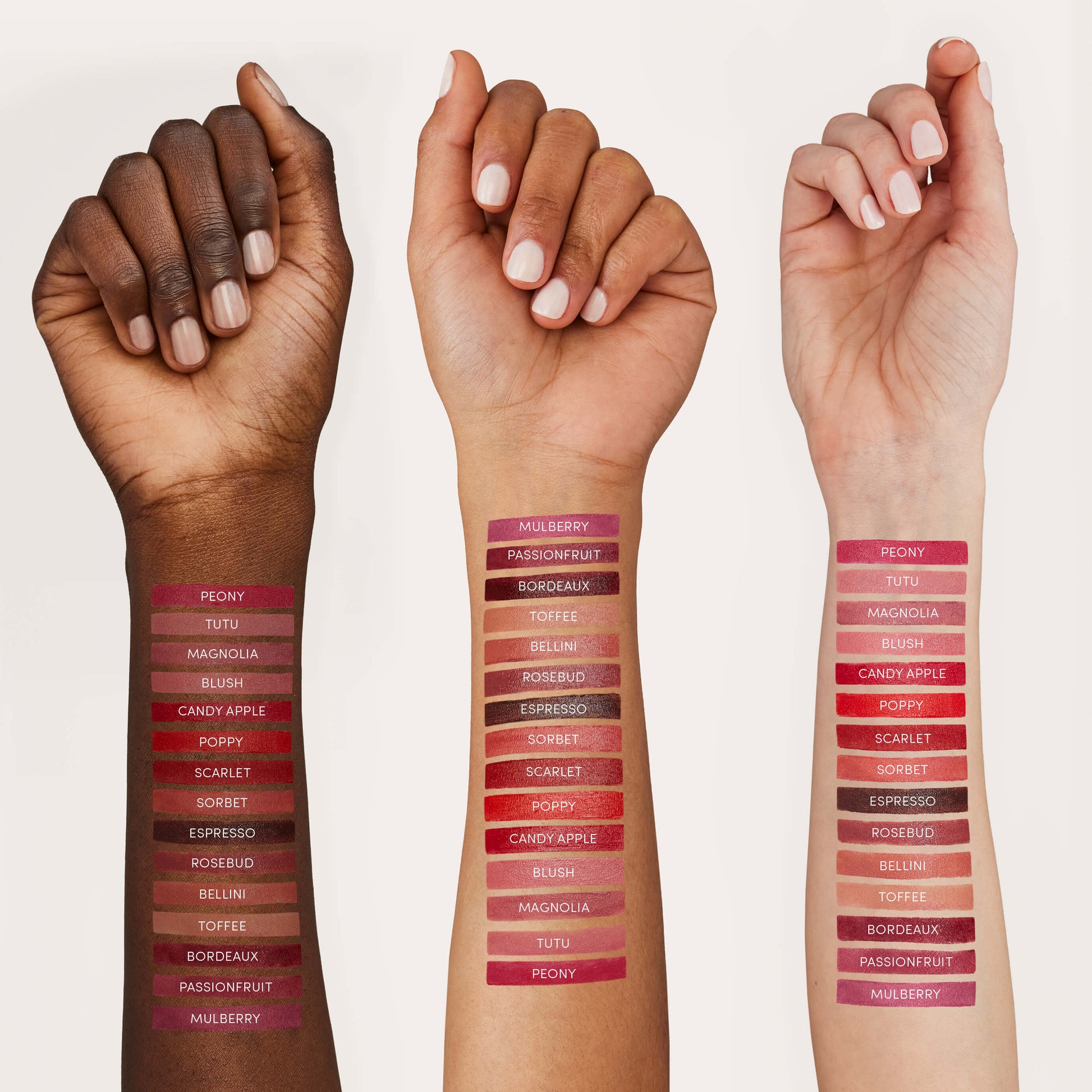 Jane Iredale color luxe lipstick arm swatch