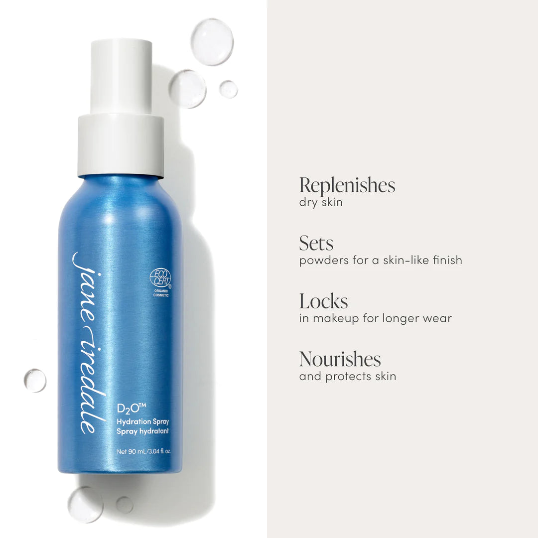 Jane Iredale Hydration Spray product image with benefits