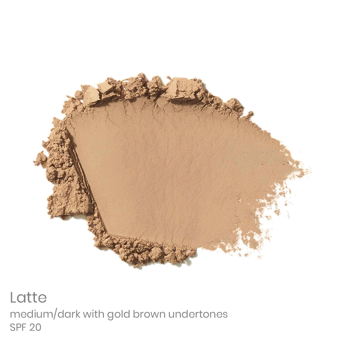 Jane Iredale Pure Pressed Base Product Swatch Latte